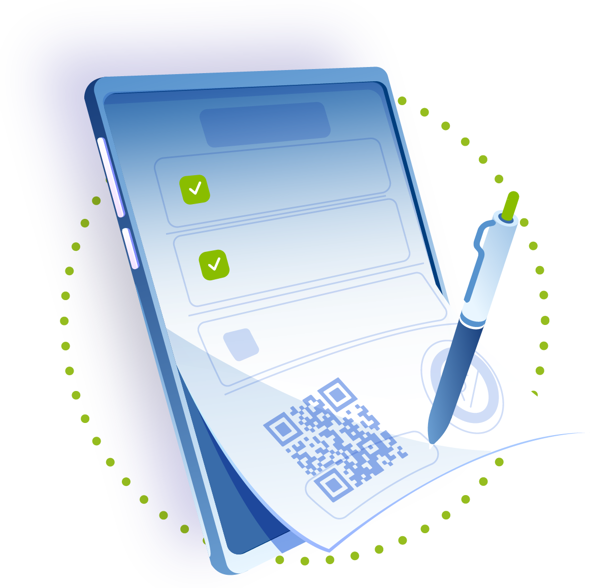 Vista de firma electrónica